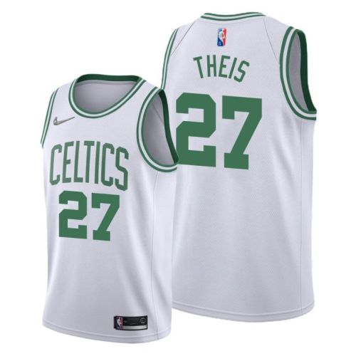 Daniel Theis 27 Boston Celtics 2022 Association Edition White Jersey Diamond Badge - Men Jersey