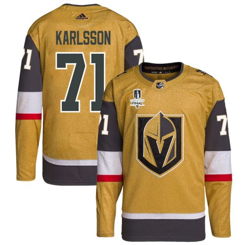 William Karlsson 71 Vegas Golden Knights Stanley Cup 2023 Final Patch Home Breakaway Men Jersey - Gold