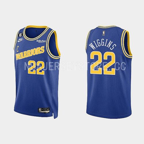 Golden State Warriors 22 Andrew Wiggins 2022-23 Classic Edition Royal Men Jersey