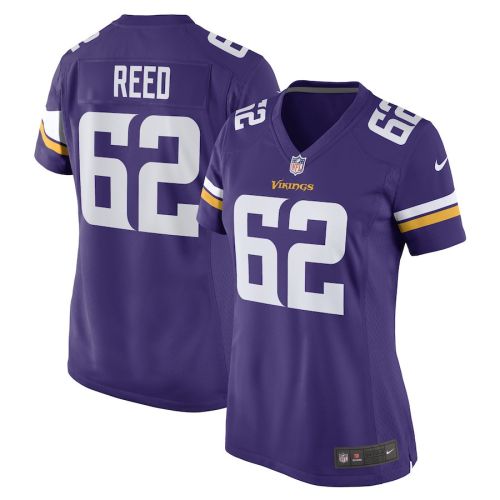 Chris Reed 62 Minnesota Vikings Women Game Jersey - Purple