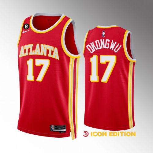 Onyeka Okongwu 17 Atlanta Hawks Icon Edition Red Jersey 2022-23 Swingman