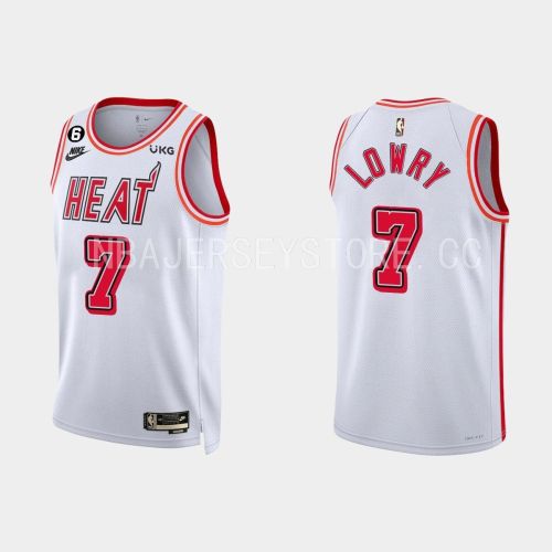 Miami Heat Kyle Lowry 7 2022-23 Classic Edition White Men Jersey