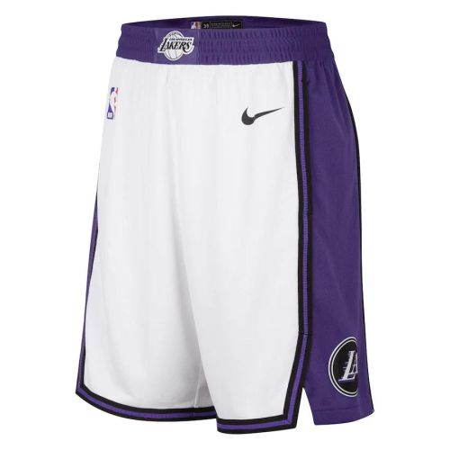 Los Angeles Lakers 2022/23 City Edition Swingman Shorts - White/Purple