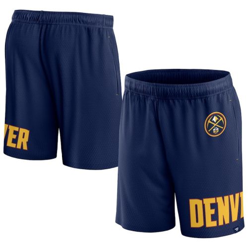 Denver Nuggets Navy Free Throw Mesh Shorts - Men