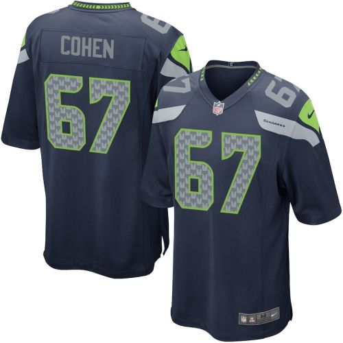 Landon Cohen 67 Seattle Seahawks YOUTH Team Color Game Jersey