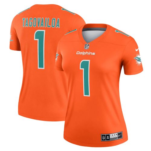 Tua Tagovailoa Miami Dolphins Women's Inverted Legend Jersey - Orange Jersey