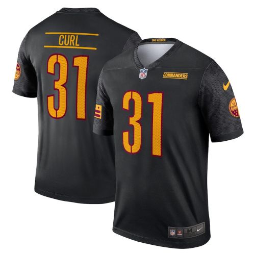 Kamren Curl 31 Washington Commanders Men Alternate Game Jersey - Black