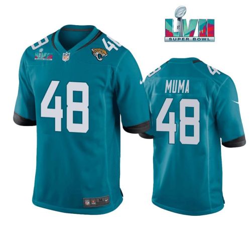 Chad Muma 48 Jacksonville Jaguars Super Bowl LVII Super Bowl LVII Teal Men Game Jersey