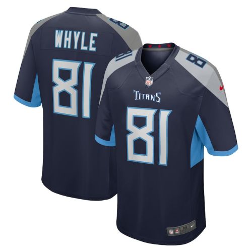 Josh Whyle 81 Tennessee Titans Men Team Game Jersey - Navy