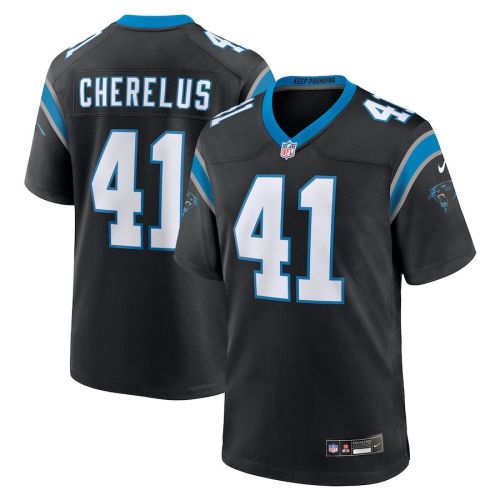 Claudin Cherelus 41 Carolina Panthers Men's Team Game Jersey - Black