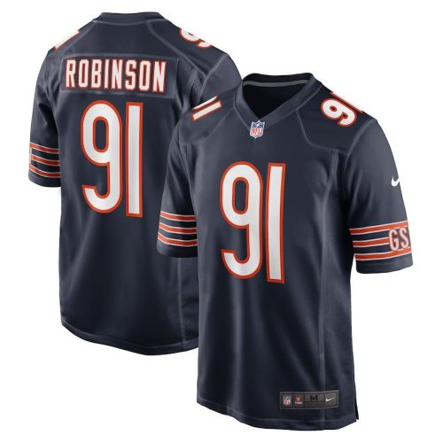 Dominique Robinson Chicago Bears Game Player Jersey - Navy