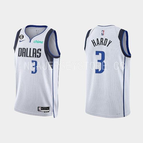 Dallas Mavericks Jaden Hardy 3 2022-23 Association Edition White Men Jersey Swingman