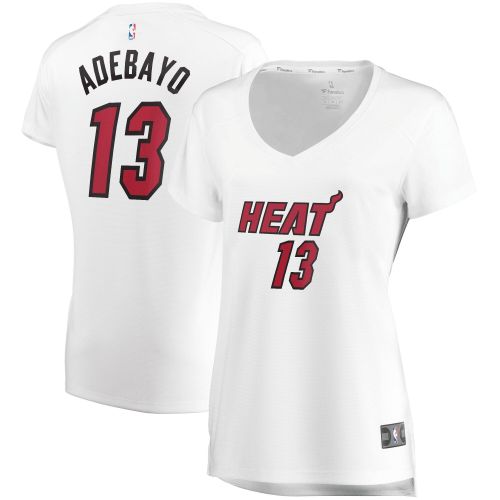 Bam Adebayo Miami Heat Women's Fast Break Player Jersey - Association Edition - White Jersey