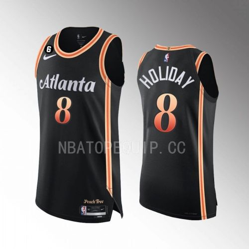 Justin Holiday 8 Atlanta Hawks 2022-23 City Edition Jersey Black