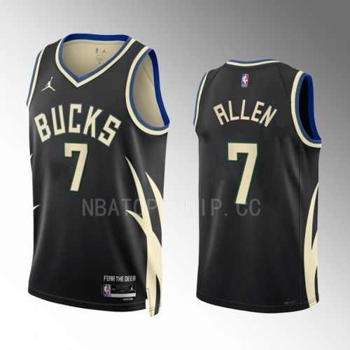 Joe Ingles 7 2022-23 Milwaukee Bucks Black Statement Edition Jersey Swingman