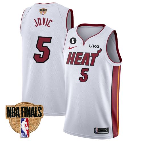 Nikola Jović 5 Miami Heat Final Champions 2023 Swingman Jersey - White