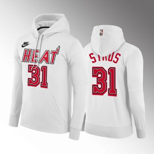 Max Strus Miami Heat 2022-23 Classic Edition Hoodie White