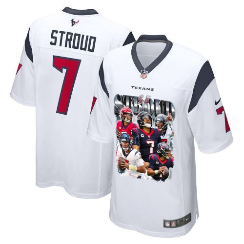 C.J. Stroud 7 Houston Texans The Gunslinger Game Men Jersey - White