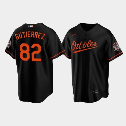 Men's Baltimore Orioles Kelvin Gutierrez 82 Alternate Black Jersey MLB Jersey