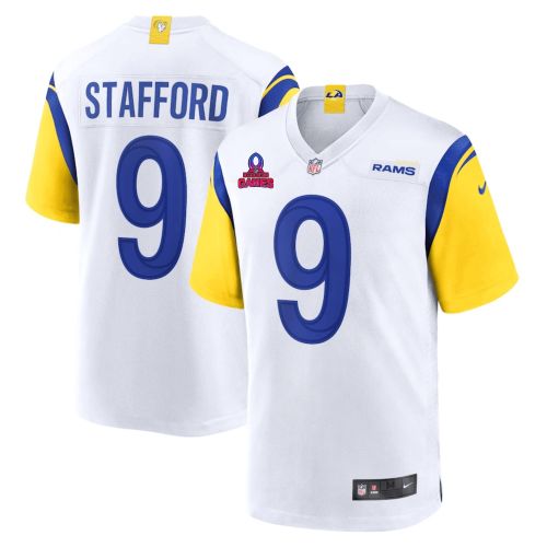 Matthew Stafford 9 Los Angeles Rams 2024 Pro Bowl Patch Alternate Game Men Jersey - White