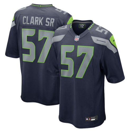 Frank Clark 57 Seattle Seahawks Game Men Jersey - College Navy