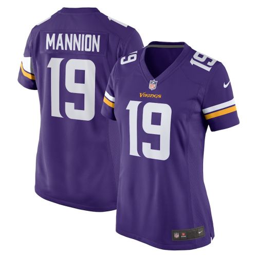 Sean Mannion 19 Minnesota Vikings Women Game Jersey - Purple