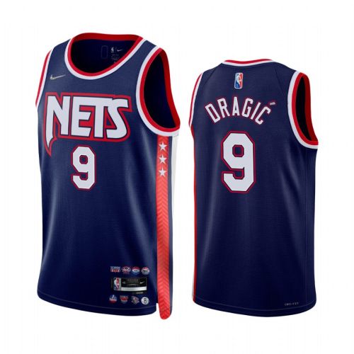 Goran Dragic 19 Brooklyn Nets Blue City Edition Jersey