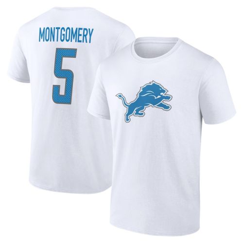 David Montgomery 5 Detroit Lions Unisex T-Shirt - White