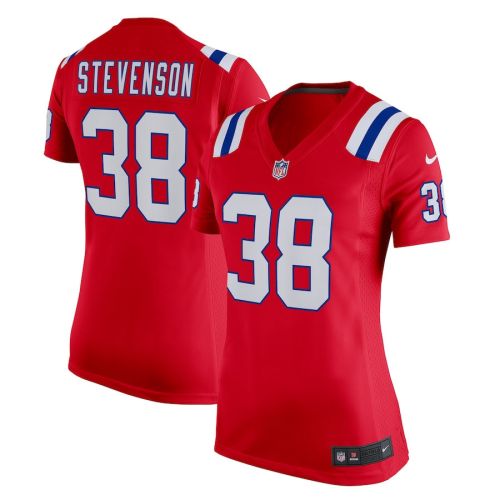 Rhamondre Stevenson 38 New England Patriots Women's Alternate Game Player Jersey - Red