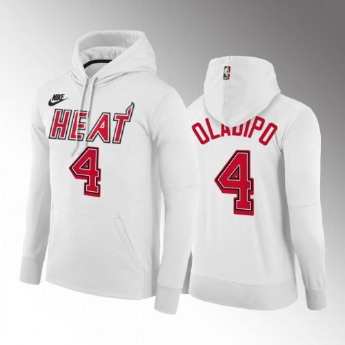 Victor Oladipo Miami Heat 2022-23 Classic Edition Hoodie White