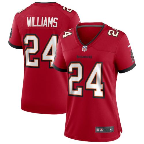 Cadillac Williams 24 Tampa Bay Buccaneers Women Game Retired Jersey - Red