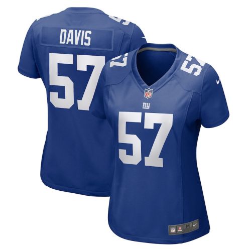 Jarrad Davis 57 New York Giants Women Team Game Jersey - Royal