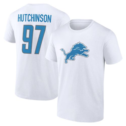 Aidan Hutchinson 97 Detroit Lions Unisex T-Shirt - White