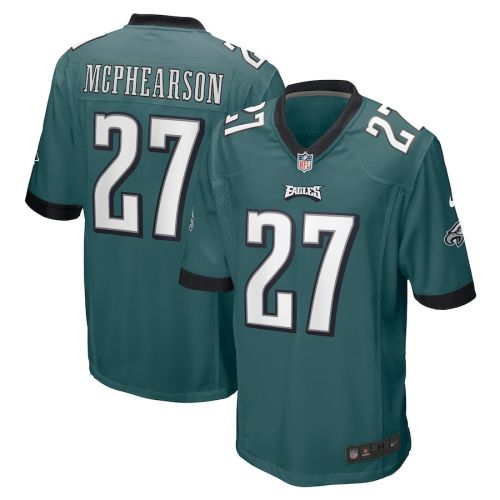 Zech McPhearson 27 Philadelphia Eagles Men Game Jersey - Midnight Green