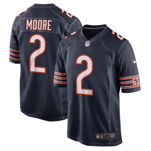 D.J. Moore 2 Chicago Bears Game Men Jersey - Navy