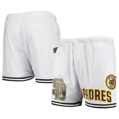 San Diego Padres Team Logo Mesh Shorts - White, Men