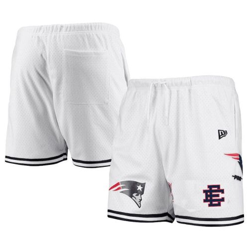 New England Patriots Logo Team White Mesh Shorts - Men