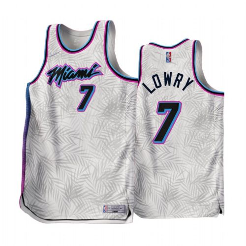 Miami Heat Kyle Lowry 2022-23 Earned Edition White 7 Men Jersey