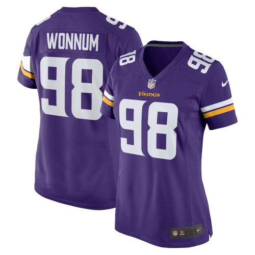 D.J. Wonnum 98 Minnesota Vikings Women Team Game Jersey - Purple