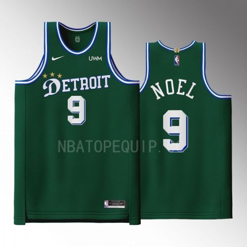 Detroit Pistons 9 Nerlens Noel Green Men Jersey 2022-23 City Edition