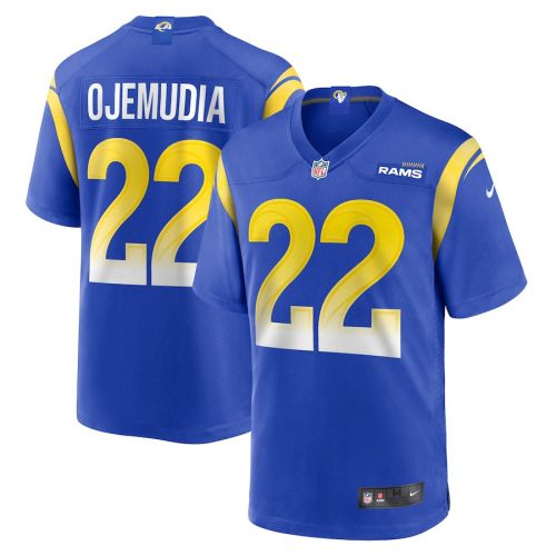 Michael Ojemudia 22 Los Angeles Rams Men Game Jersey - Royal