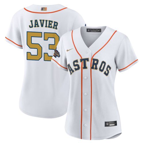 Cristian Javier 53 Houston Astros 2023 Women Jersey - White/Gold