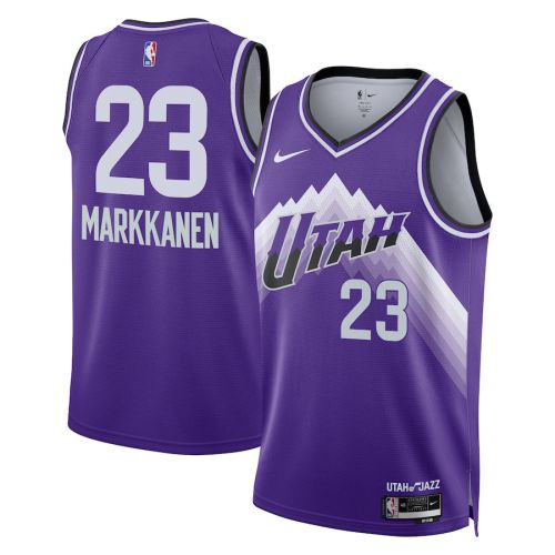 Lauri Markkanen 23 Utah Jazz 2023/24 City Edition Swingman Jersey - Purple