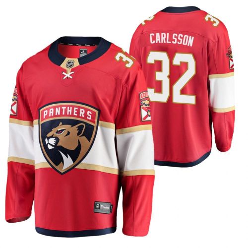 Florida Panthers 32 Lucas Carlsson 2023 Jersey Red Home Jersey