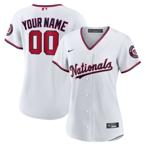 Washington Nationals Women's Custom Jersey - White