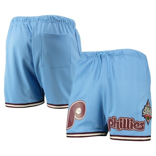 Philadelphia Phillies Team Logo Mesh Shorts - Light Blue , Men