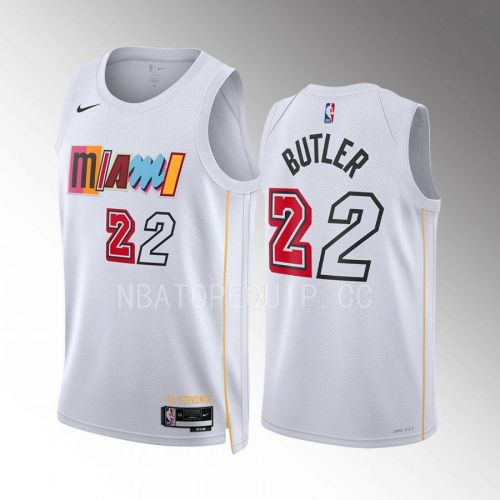 Jimmy Butler 22 Miami Heat 2022-23 City Edition White Jersey Mashup Vol.2