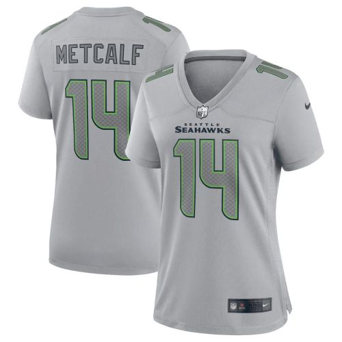 DK Metcalf 14 Seattle Seahawks Women's Atmosphere Fashion Game Jersey - Gray