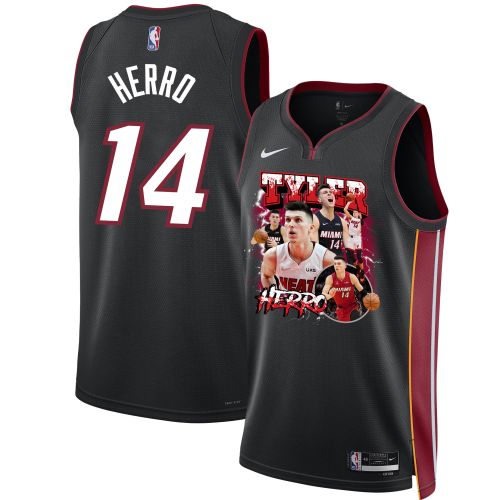 Tyler Herro 14 Miami Heat Scorching Success 2023 Champions Swingman Jersey - Black