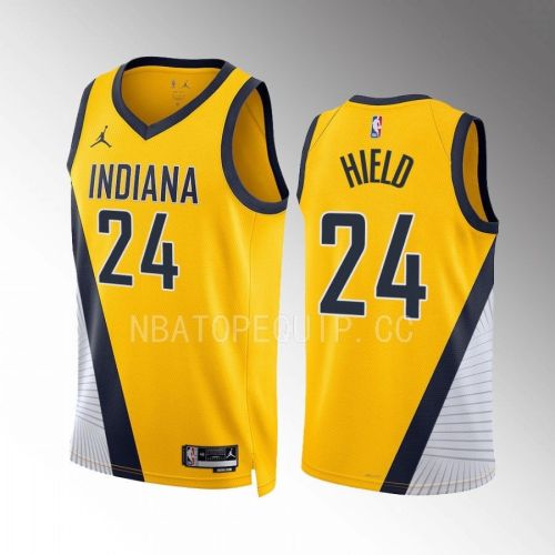 Buddy Hield 24 Indiana Pacers Yellow Statement Edition 2022-23 Jersey Swingman